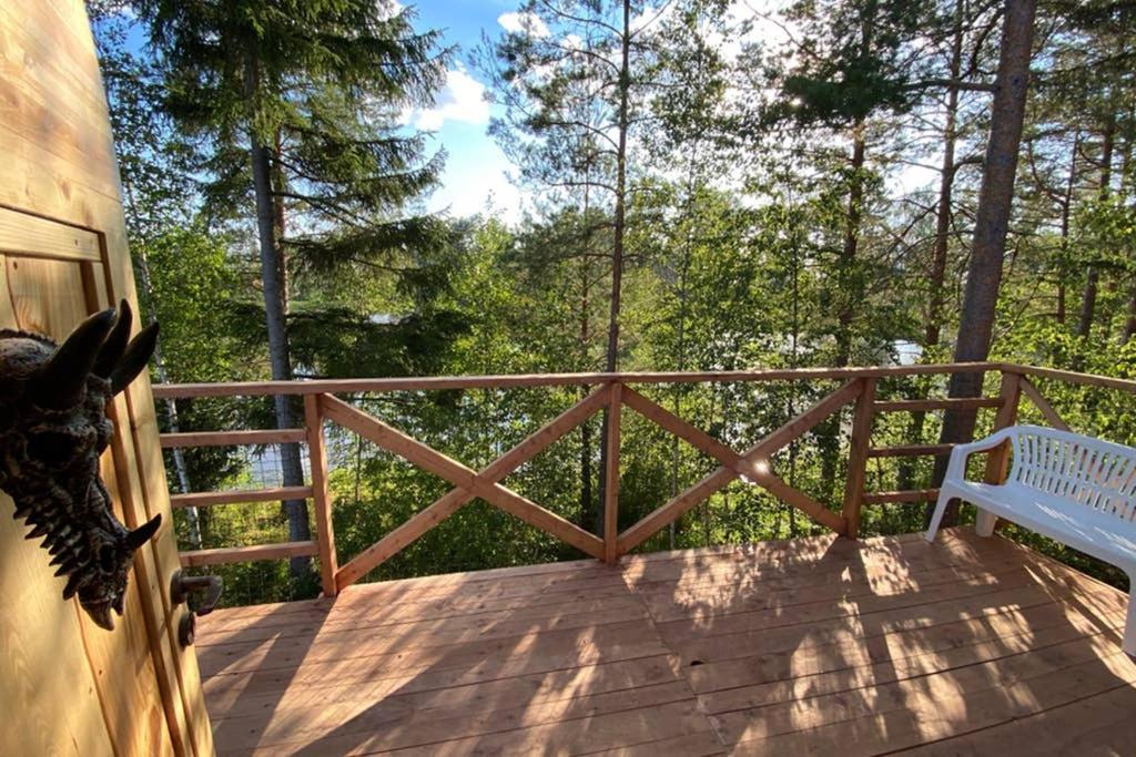 Viking House In The Tree! Jacuzzi, Sauna,Apkure! Lici  Exterior photo