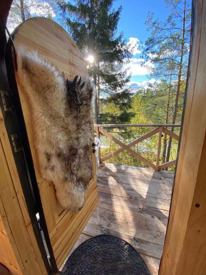 Viking House In The Tree! Jacuzzi, Sauna,Apkure! Lici  Exterior photo